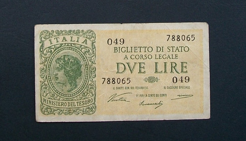 Lire biglietto stato - di,