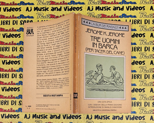 Book libro tre uomini barca - uomini,