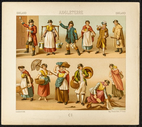 1890 moda mestieri in - 1890,
