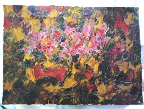 Quadro implosione olio su - implosione,