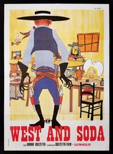 THE WEST WAY OUT poster italiano Bruno Bozzetto e Soda Western cartone animato D79