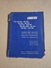 Fiat 50 NC, 55 NC, 80 NC, 90 NC, 100 EC, 100 NC, 110 NC/NR, 110 PC, Tariffario 