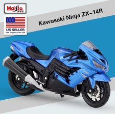 KAWASAKI NINJA ZX-14R SPORT BIKE 1:18 NUOVO MODELLO, REPLICA MOTO MAISTO