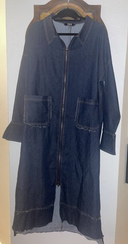 Spolverino tov blu denim - denim, con