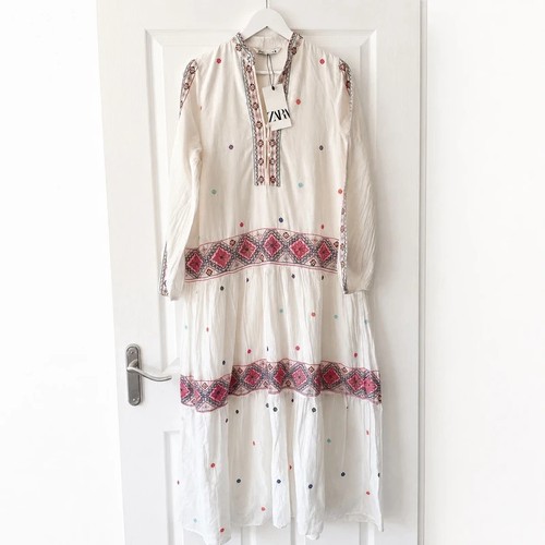 Abito midi boho - , ricamato