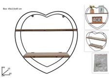 Pensile Mensola Scaffale Cuore