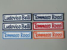 TOPPA NOME RICAMATO PERSONALIZZATO N.6 PATCH TERMOADESIVO  CM.8x2