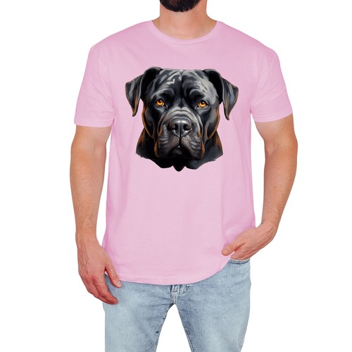 Shirt uomo testa bulldog - testa, di