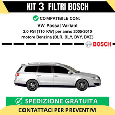 KIT BOSCH 3 Filtri tagliando