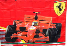 Bandiera originale  FERRARI  Con macchina    misura    70 X 100