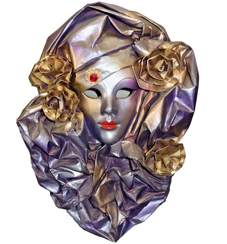 Maschera parete ceramica - da,