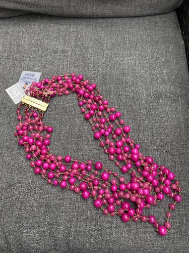 Collana perle agata multi fila