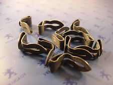 10 agrafes métalliques de