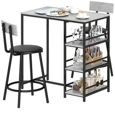 HOMCOM Set 3 Pezzi con Bancone