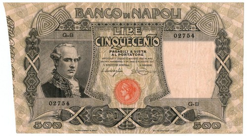 500 lire banco napoli - 500,