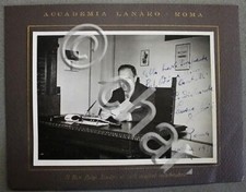 Autografo su fotografia d'epoca di Luigi Lanaro musicista fisarmonica 1956