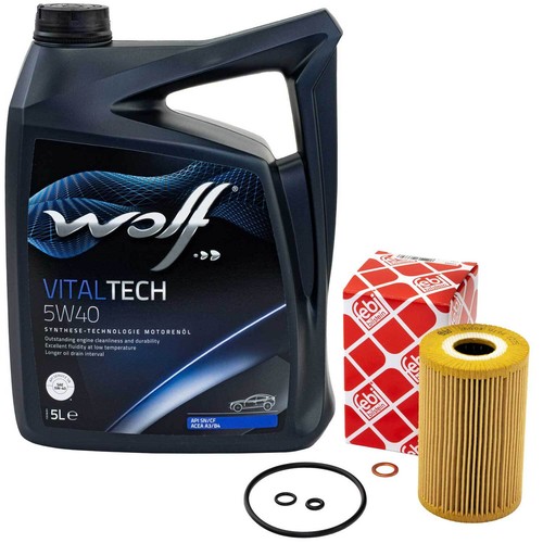 Olio motore set 5w40 litro - olio,