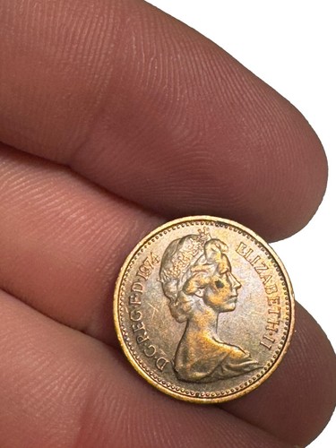 1974 nuovo moneta penny regina - penny,