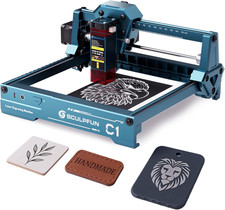 C1 Mini Macchina per Incisione Laser – Incisore Laser 3W, Precisione 0,04 Mm, Pl