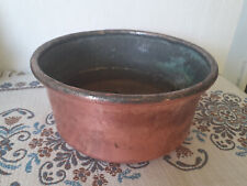 Vecchio porta vaso in rame paiolo pentola