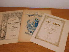 1905 AVE MARIA ancien PARTITION orgue EGLISE messe JEANNE D'ARC champvans BRUNE