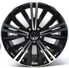 4 cerchi lega volkswagen tiguan nizza r18 nero diamantato lt001062
