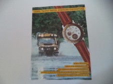 advertising Pubblicità 1990 CAMEL TROPHY WATCH MULTICHRONO