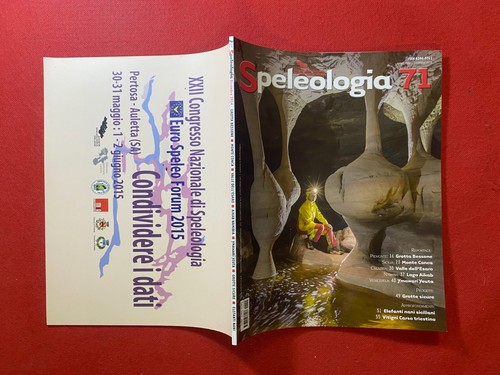 Speleologia 71 - speleologia, n.