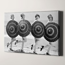 Vintage Beach Umbrella Flapper