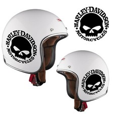 Adesivi Stickers Skull Harley Davidson per casco Bandit moto custom chopper