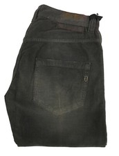 Jeans Uomo grigio DONDUP velluto MUSIC vita bassa lavaggio Old Made in Italy