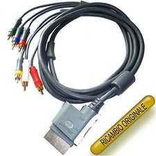 CAVO VIDEO COMPONENT TV AV MICROSOFT XBOX 360 ORIGINALE