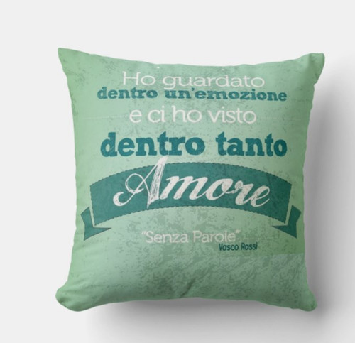Cuscino 40x40 frase dedica - frase,