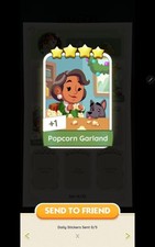 Ghirlanda Popcorn Monopoly Go Cards