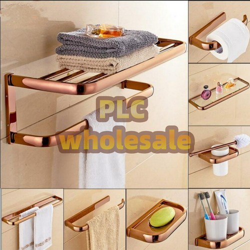 Accessori bagno oro rosa porta