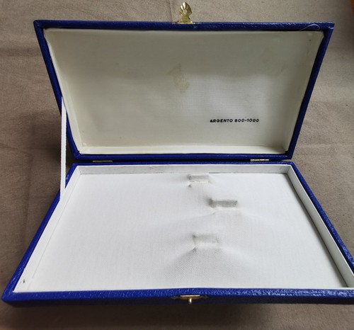 Vintage leather blu box for