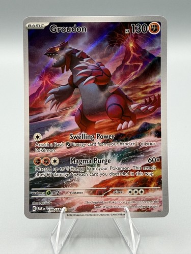 Pokémon groudon 199 182 sv04 - pokémon,