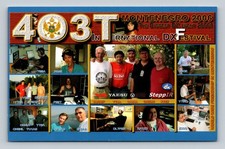 Ham Radio QSL 403T Montenegro DX Festival 2006 Yaesu FT1000 FT2000