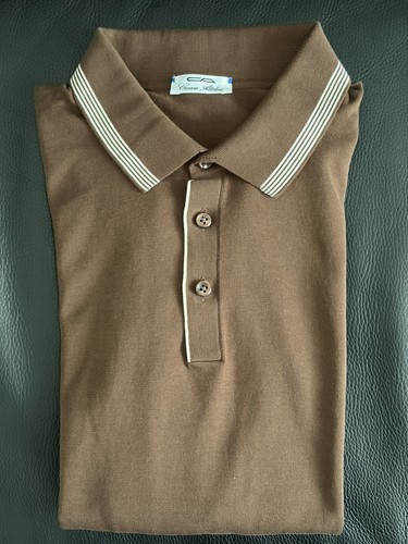 Polo marrone cesare attolini - polo,