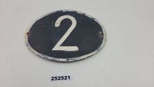 Targa numero civico metallo ferro n.2 vintage retrò industriale decorazione vecchia #252521
