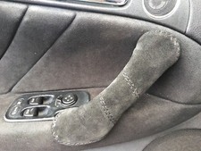 ALFA ROMEO 147 rivestimento Maniglie interne in vera pelle scamisciata nera