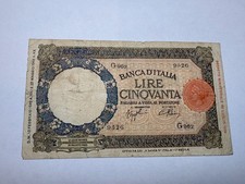 Italy lire 1943 well - 50,