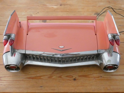Vintage pink cadillac eldorado - cadillac,