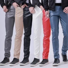 Pantalone uomo ecopelle