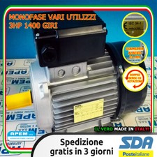 MOTORE ELETTRICO MONOFASE 3 HP