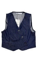 ZARA GILET DOPPIOPETTO DENIM