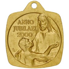 Medaglia in Bronzo Dorato Giubileo del 2000