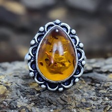 Anello argento etnico - argento, fatto