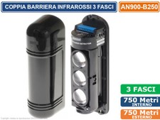 BARRIERA PERIMETRALE CABLATA PORTATA 750 METRI INTERNO 250 METRI ESTERNO 3 FASCI