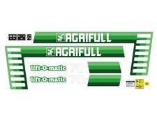 KIT ADESIVI TRATTORE AGRIFULL 70 COMPLETO DI SIMBOLI E AVVERTENZE